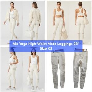 Alo Yoga High-Waist Moto Leggings 28" Size XS